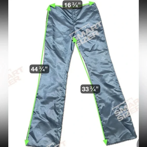 Acne Studios Satin Trousers In Azure Blue 48